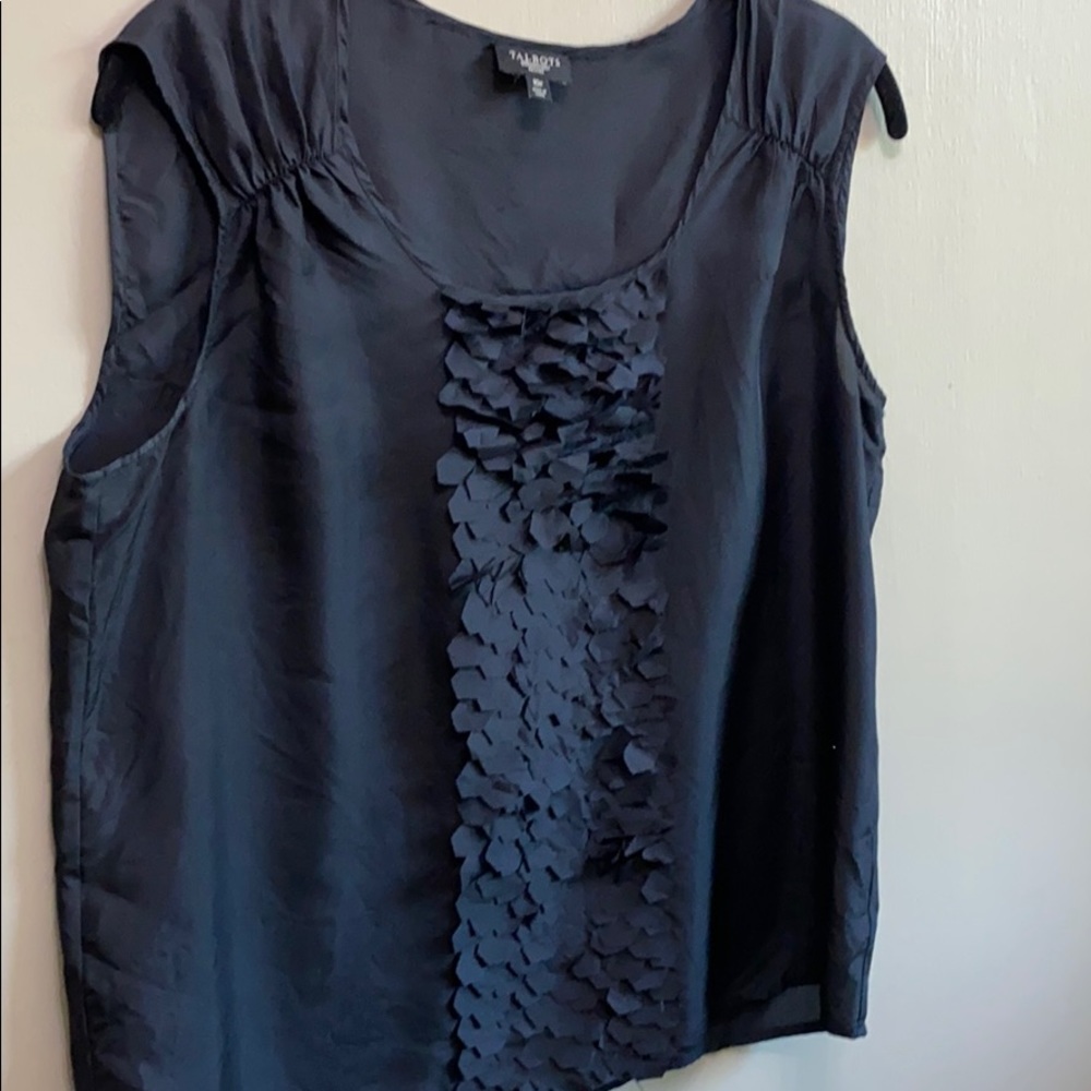 Talbots silk top size 10 petite